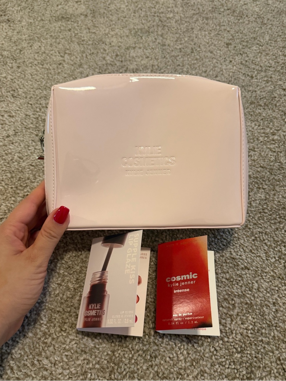 Kylie Cosmetics Pink Patent Makeup Pouch